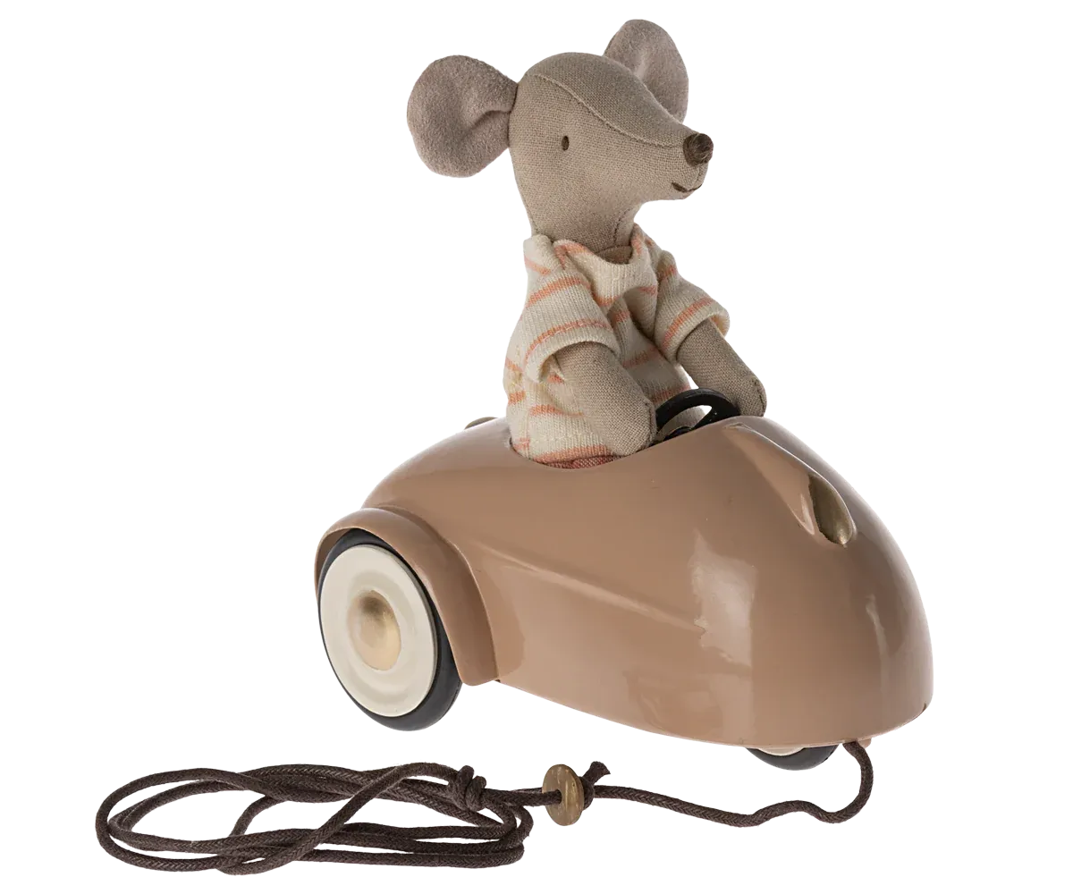 Maileg Mouse Car in Dark Powder