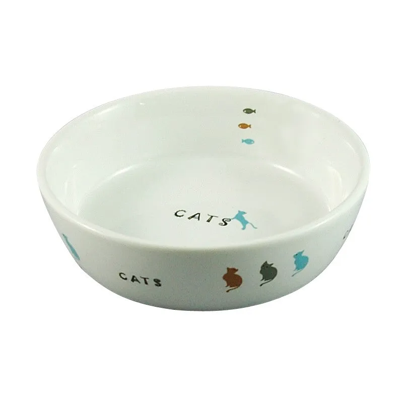 Marukan Porcelain Pet Bowl For Cats - 3 Mice