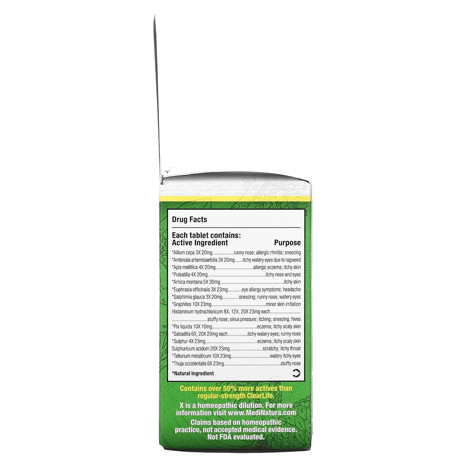 MediNatura anti-allergy tablets with increased strength, 60 tablets