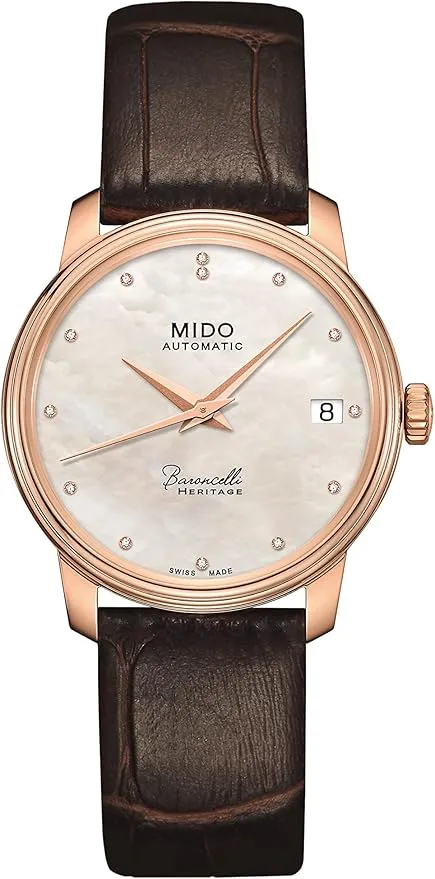 Mido Women's Baroncelli III 33mm Automatic Watch M0272073610600