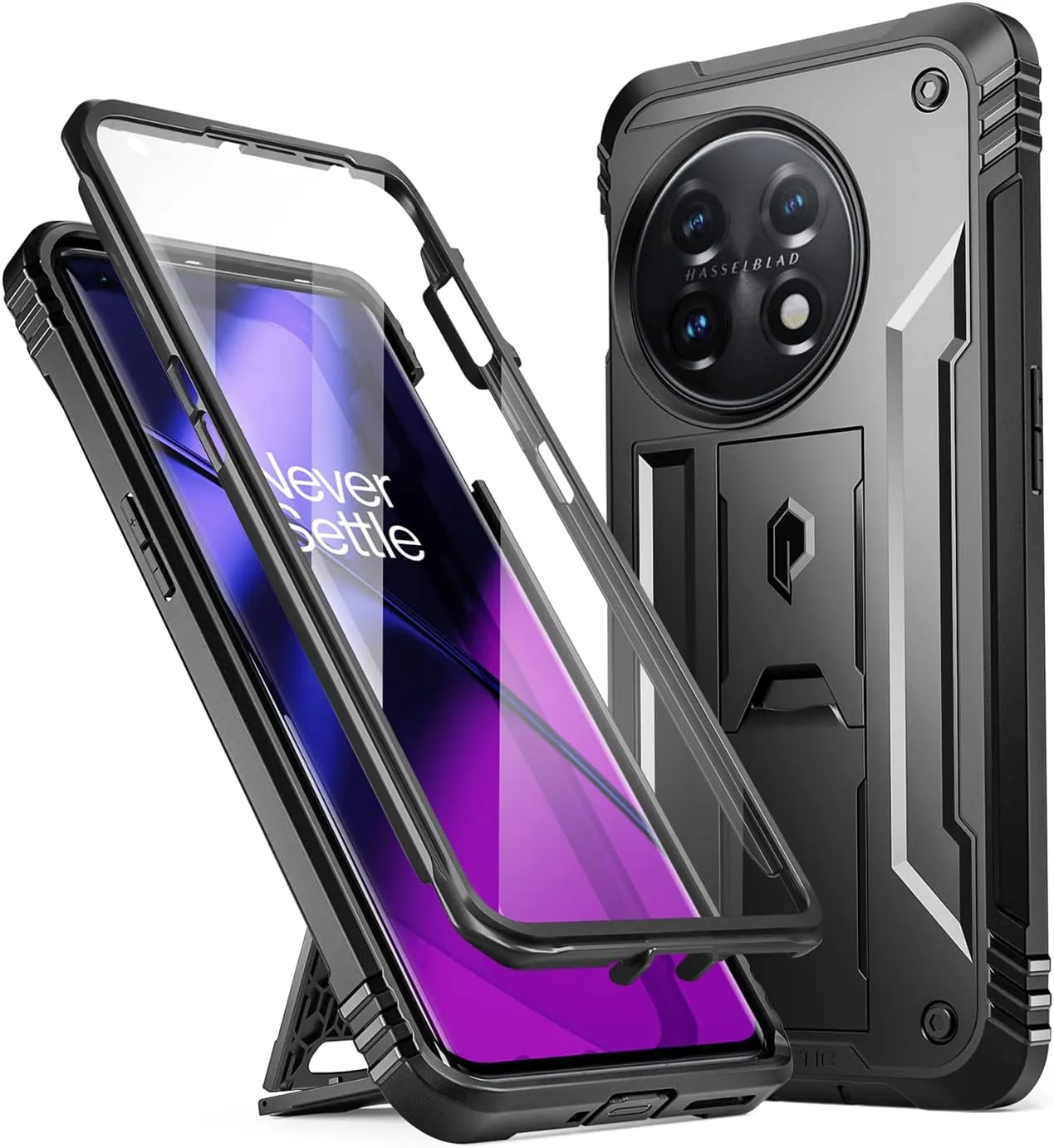 OnePlus 11 5G 6.7" Full-Body Rugged Dual-Layer Shockproof Protective Cover Light Pink