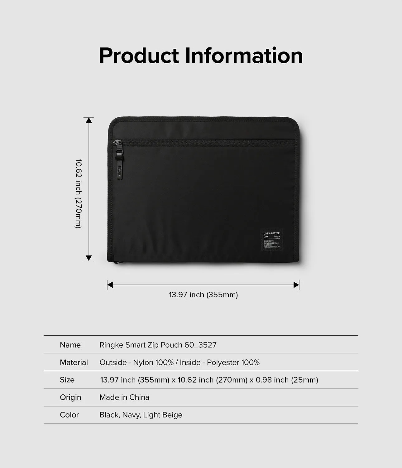 Pad Pouch | Smart Zip Pouch