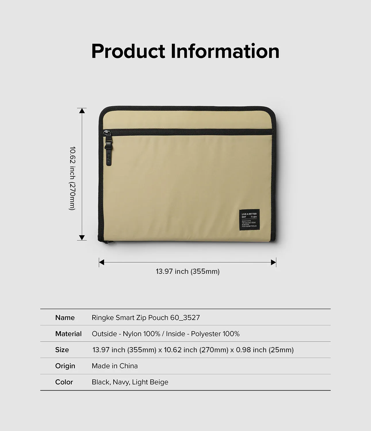 Pad Pouch | Smart Zip Pouch