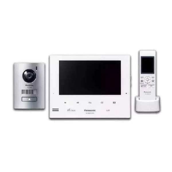 Panasonic Video Intercom 7" Silver Monitor with door station   Wireless handset Kit, VL-SWD275AZS