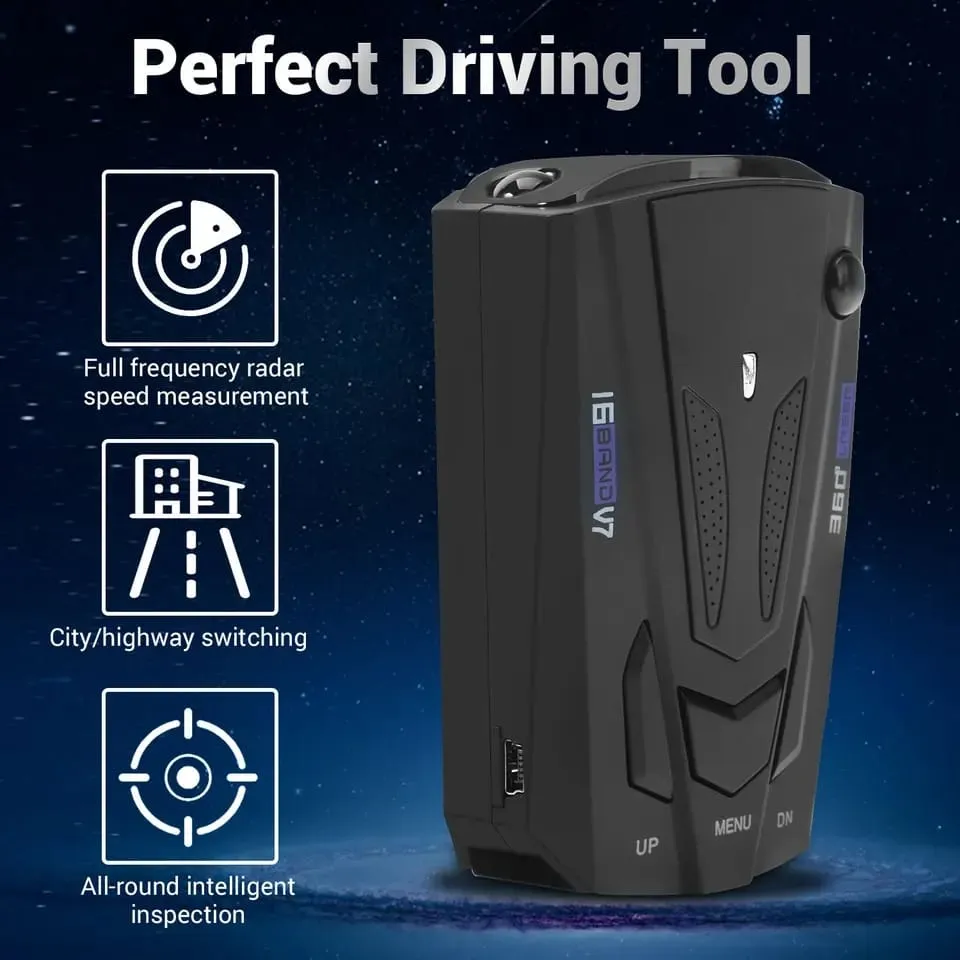 Radar Detectors For Cars, Radar Detector With Automatic 360
