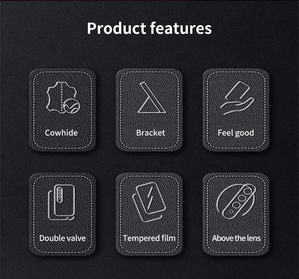 Real Leather Galaxy Z Fold 6 Hinge Kickstand Cover