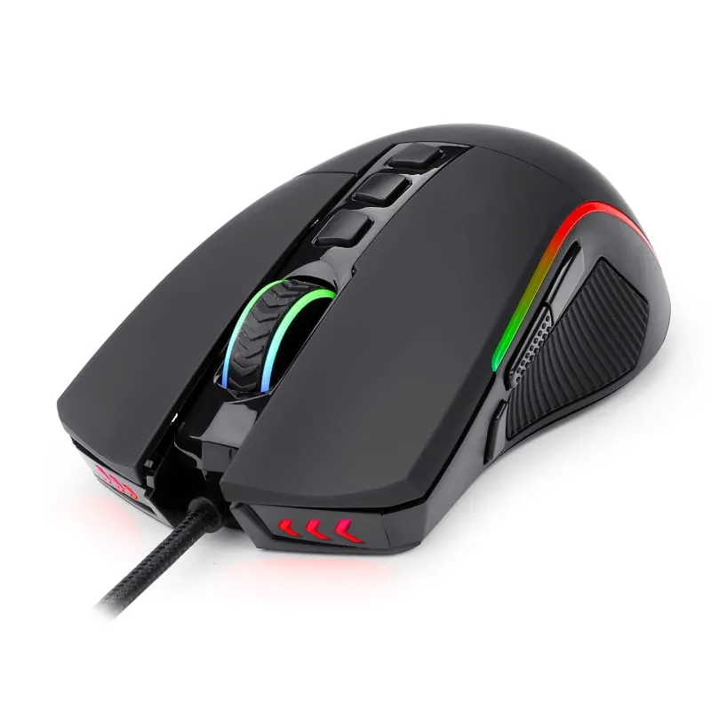 Redragon Lonewolf Pro 32000Dpi Rgb Gaming Mouse - Black