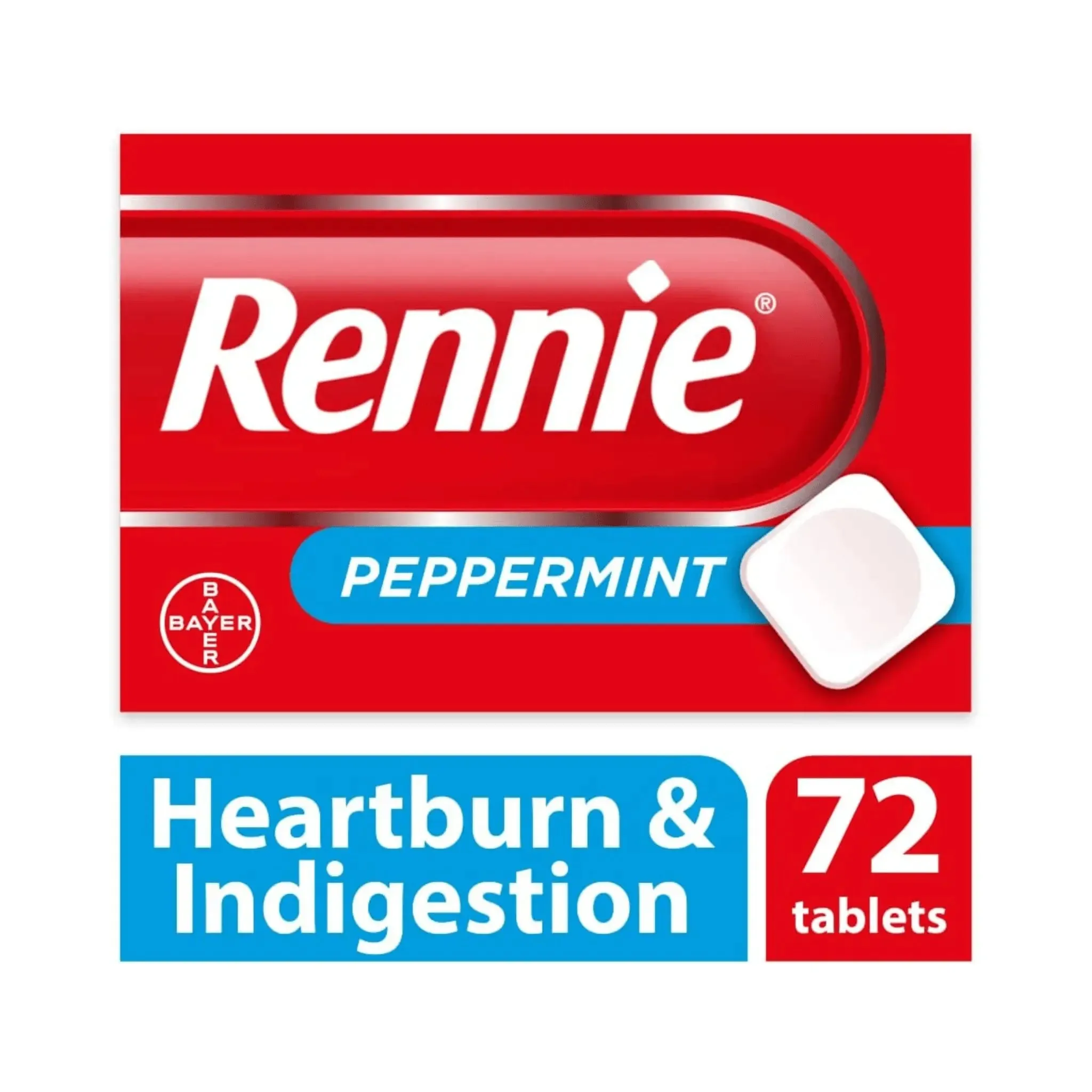 Rennie Peppermint Tablets, 72 Tablets