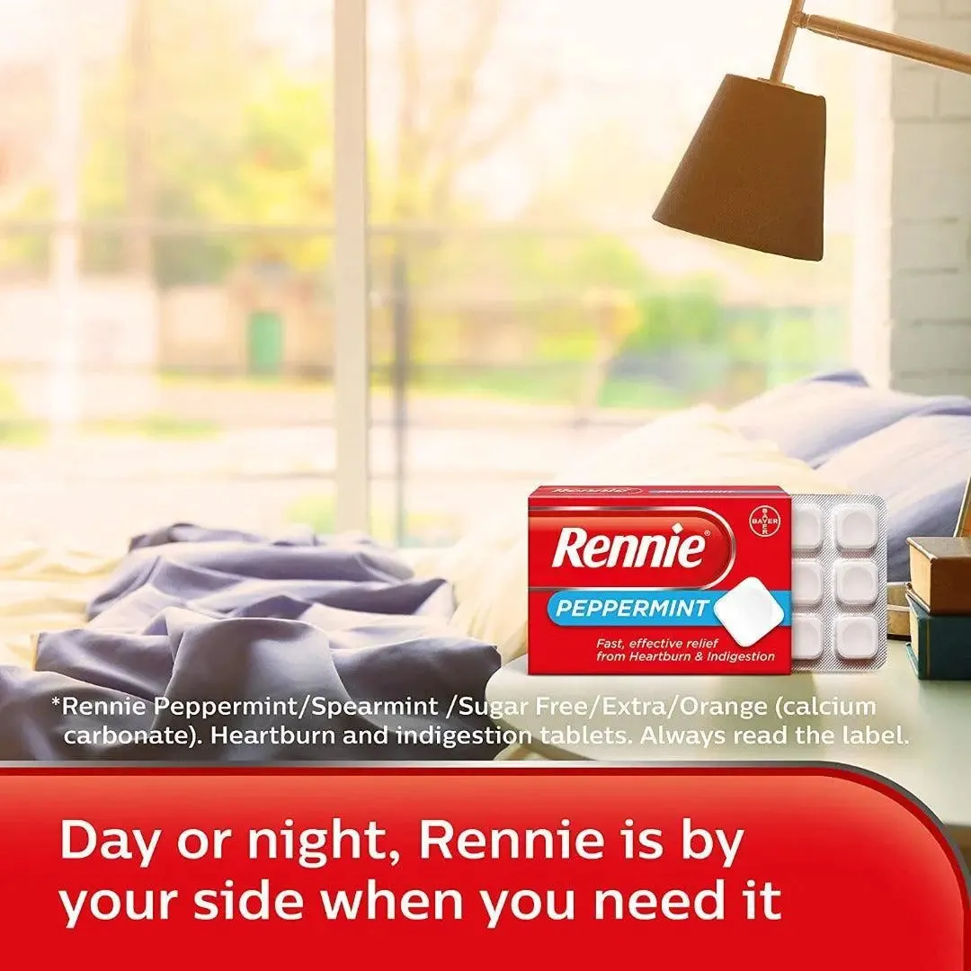 Rennie Peppermint Tablets, 72 Tablets