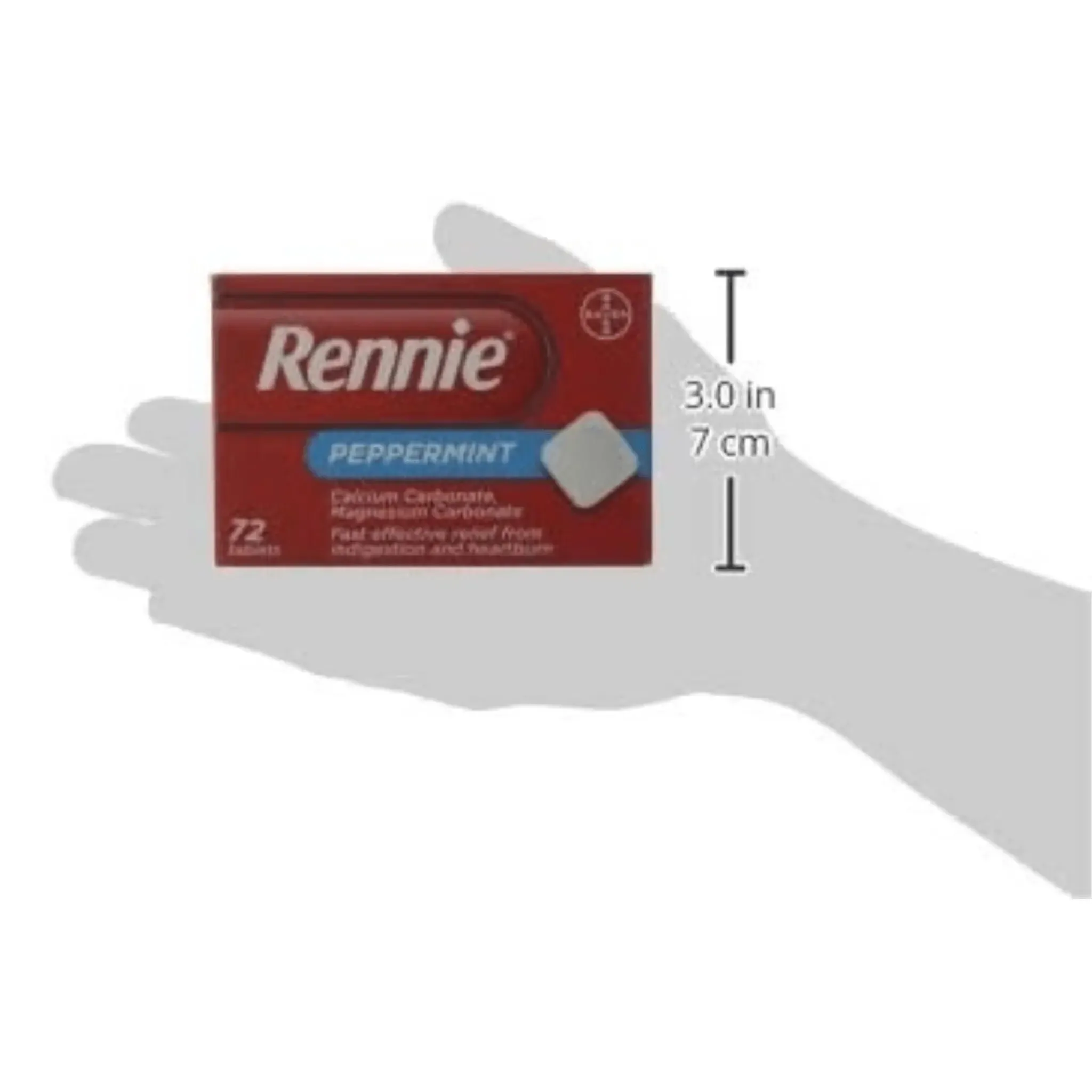 Rennie Peppermint Tablets, 72 Tablets