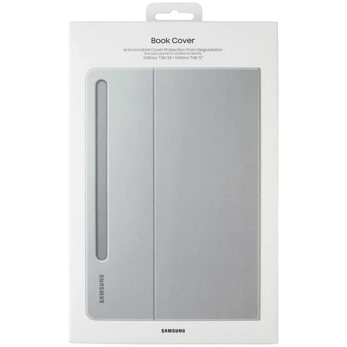SAMSUNG Protective Book Cover for Samsung Galaxy Tab S8/Tab S7 - Light Gray