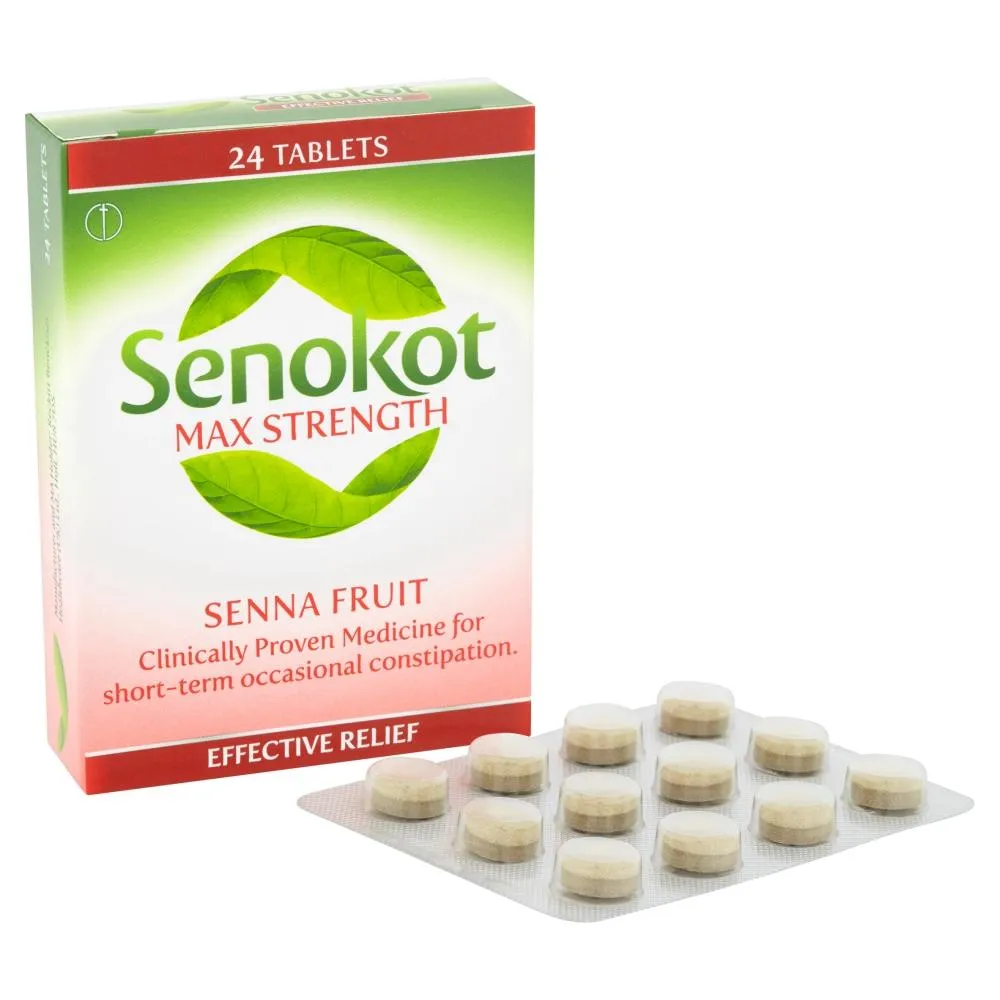 Senokot Maximum Strength 24 Tablets Senna