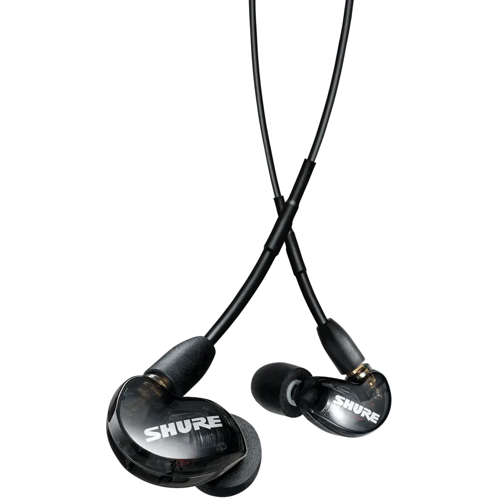 Shure SE215-K Earphones with Dynamic MicroDriver and Detachable Cable (Black)