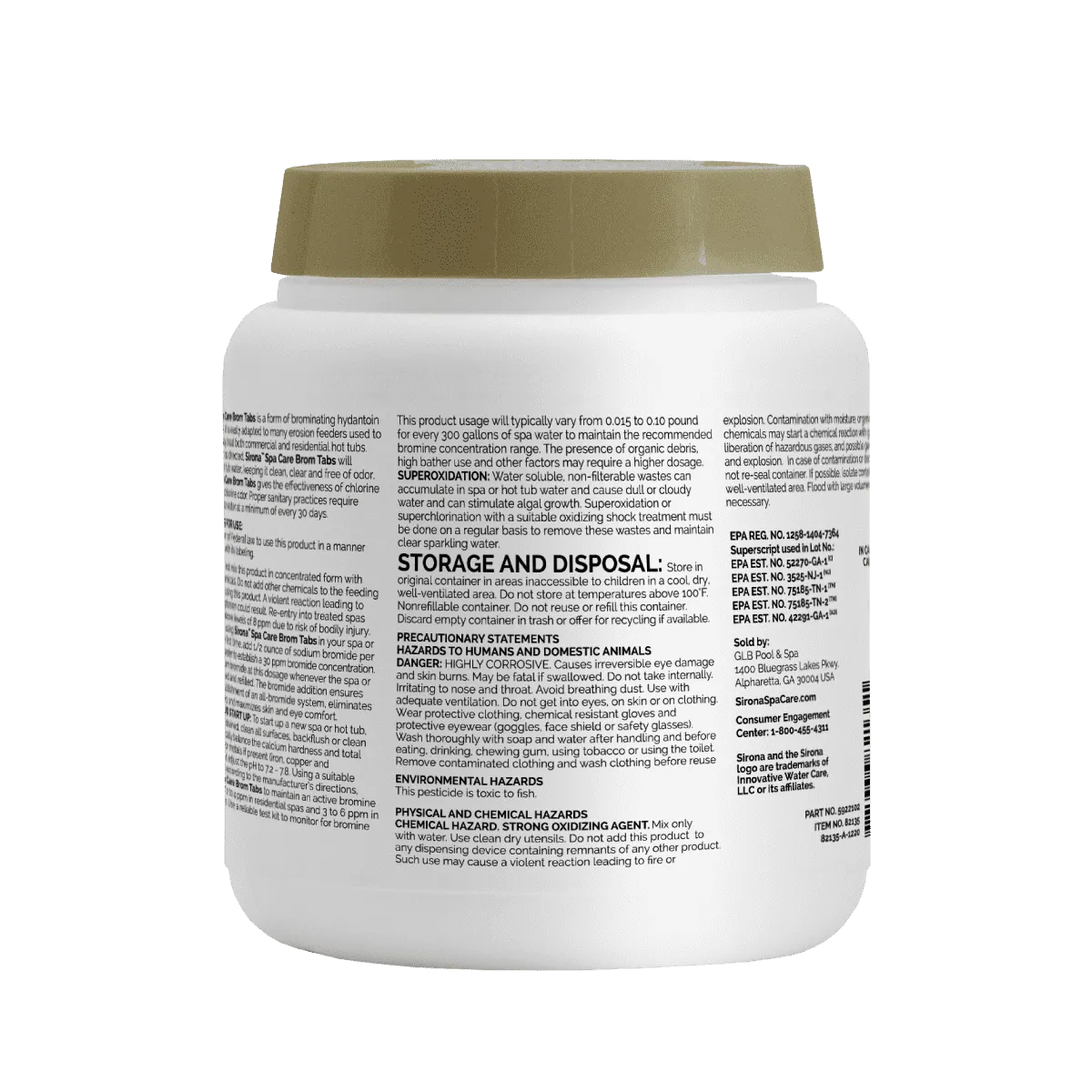 Sirona™ Brom Tabs: Bromine Tablets for Hot Tub
