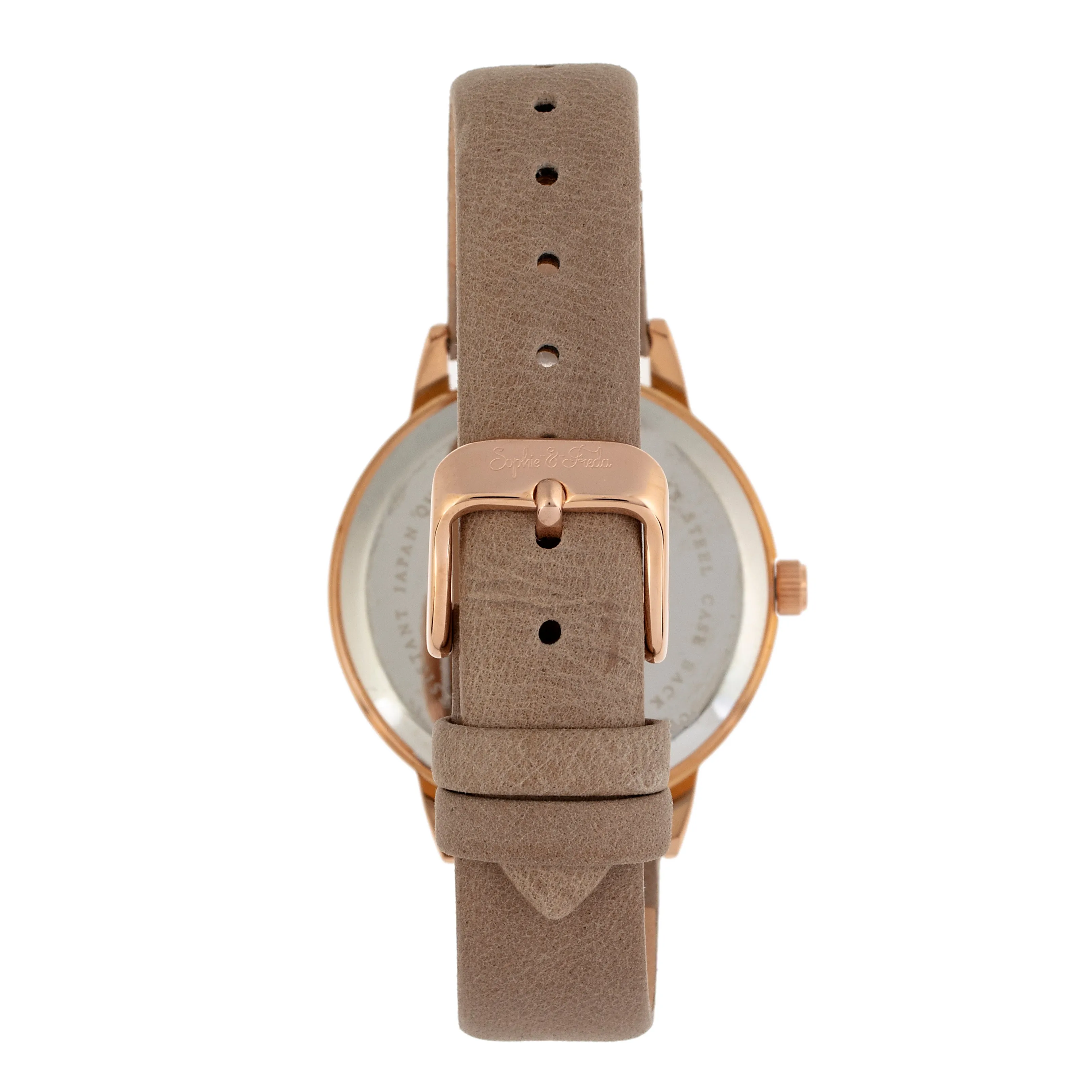 Sophie and Freda Vancouver Leather-Band Watch - Tan