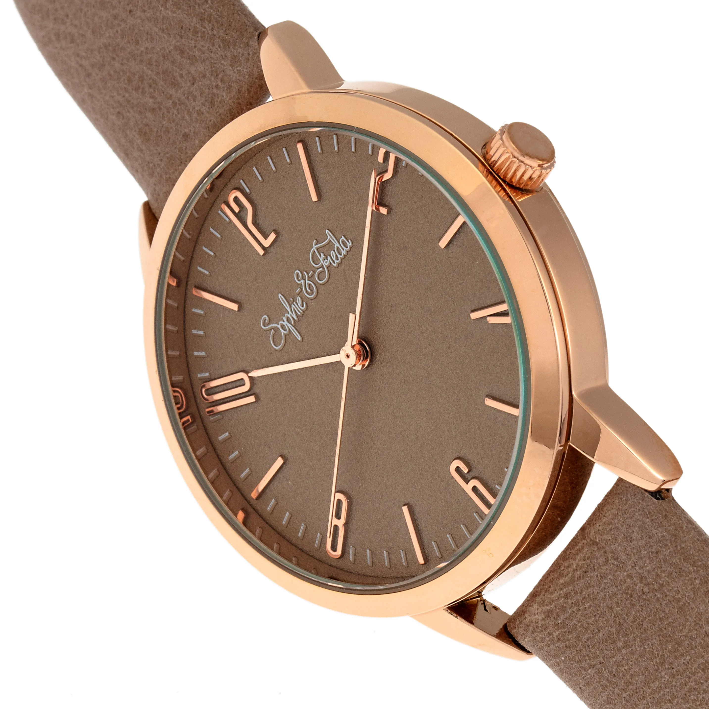 Sophie and Freda Vancouver Leather-Band Watch - Tan