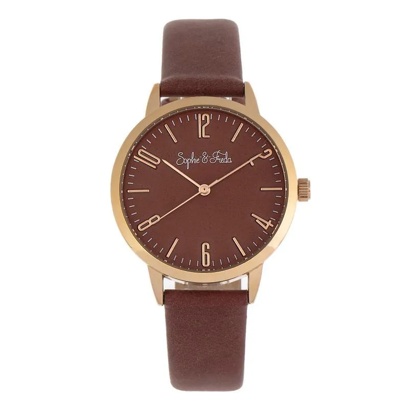 Sophie and Freda Vancouver Leather-Band Watch