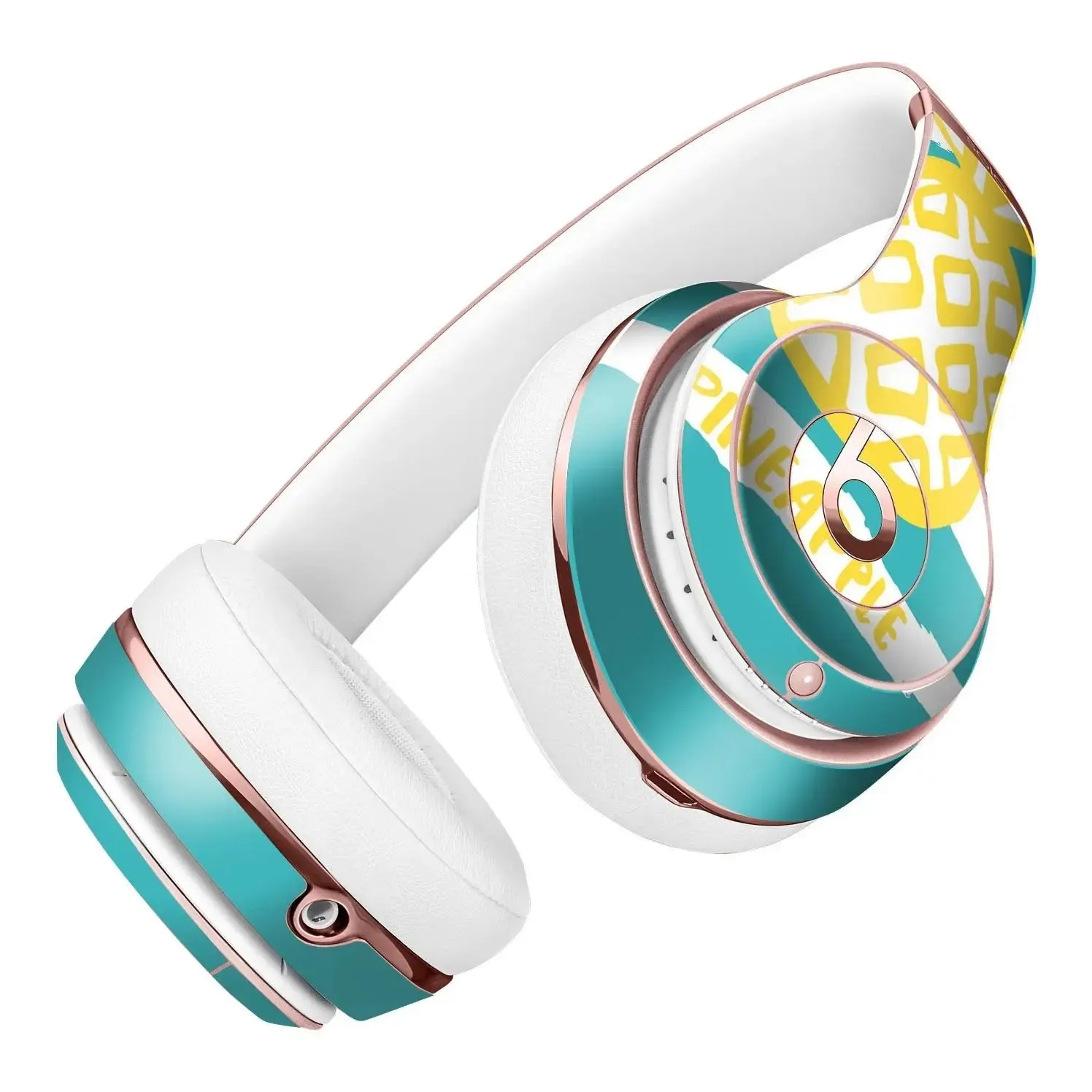 Striped Mint and Gold Pineapple Full-Body Skin Kit for the Beats by