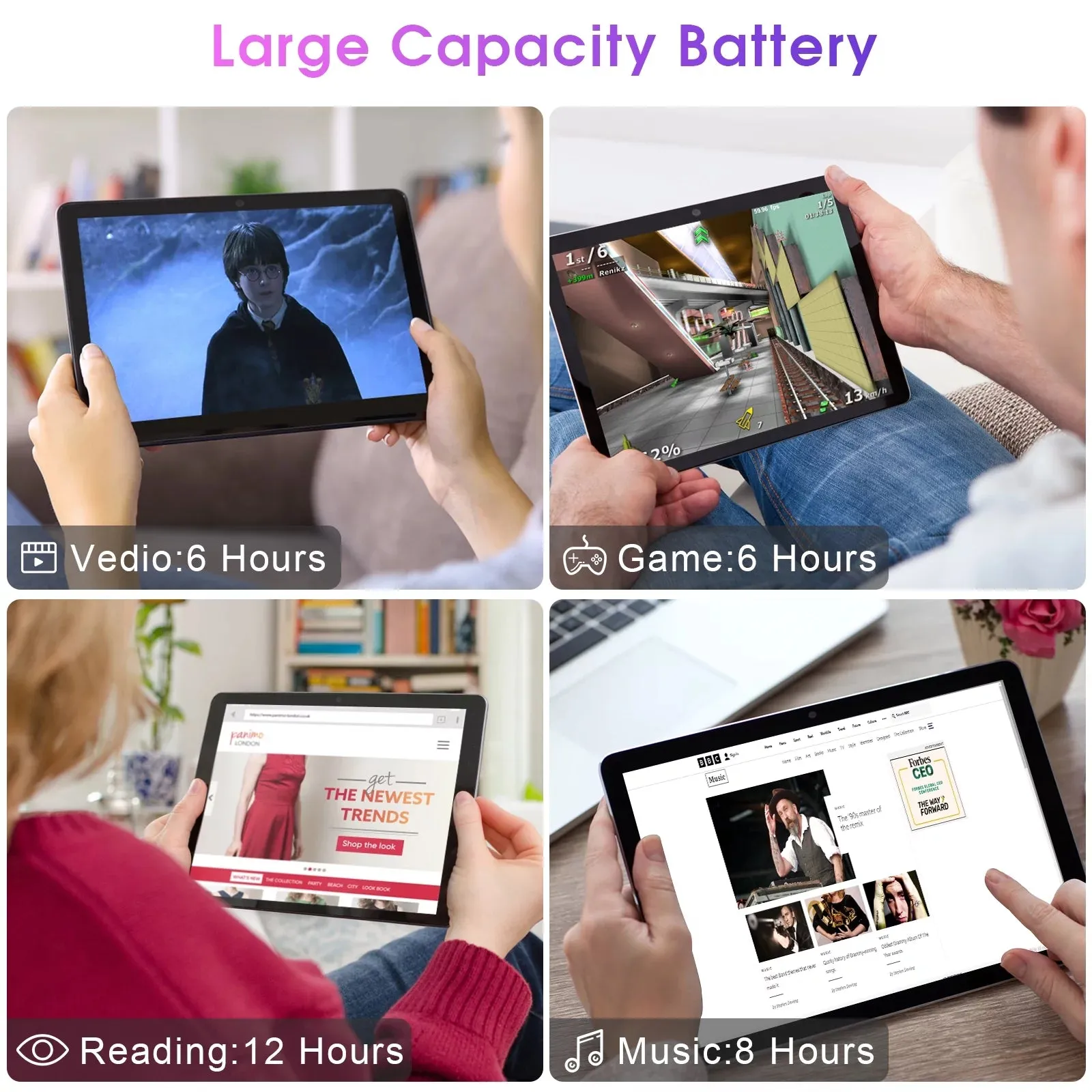 Tablet 10 Inch Android Tablets丨 Android 12 Tablet,3Gb RAM 64GB ROM,2MP 8MP Camera,1280X800 IPS Google Tablets,Quad-Core Processor Tablets,6000Mah Long Lasting Battery