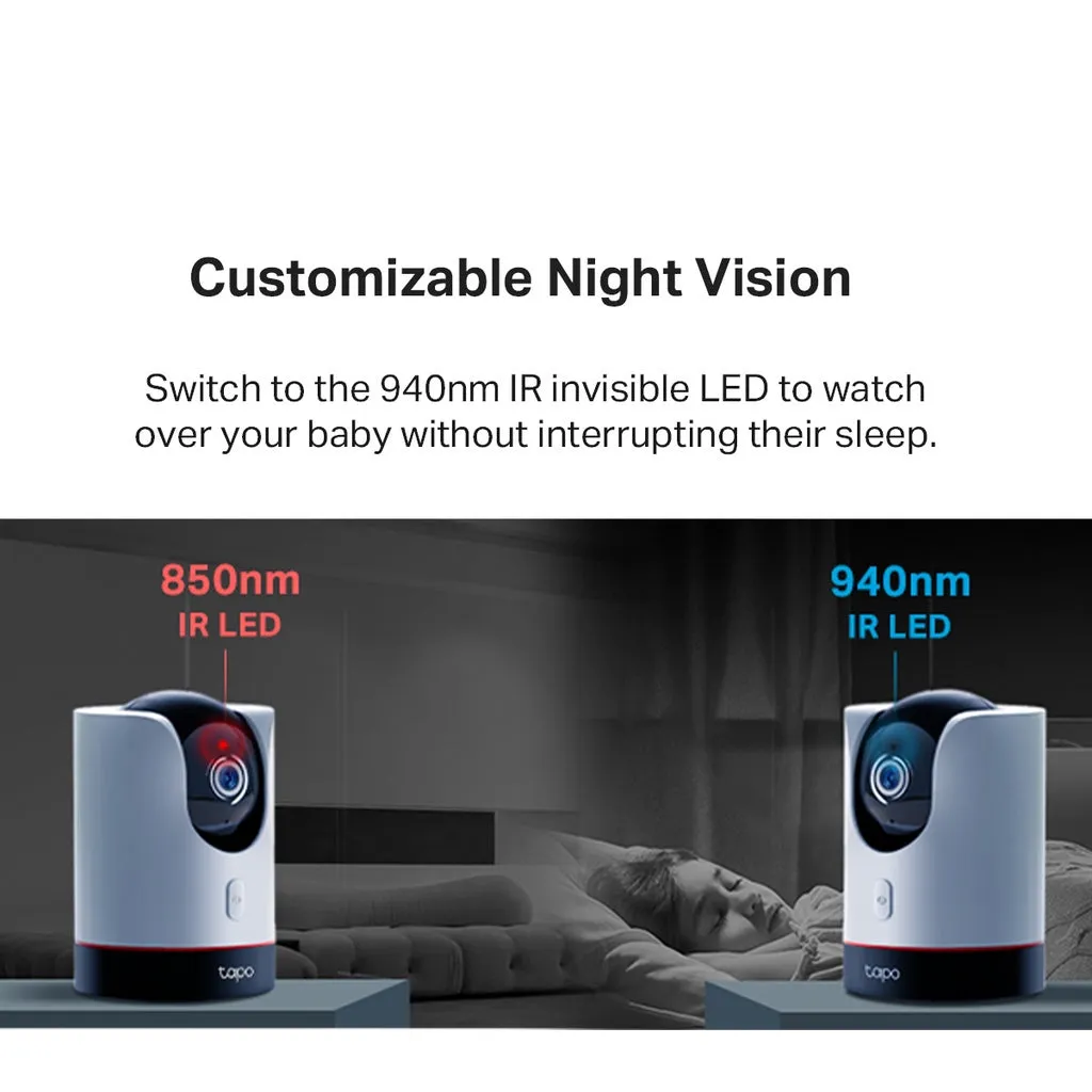 TP-Link Tapo C225 2K QHD / 4MP / F1.6 Aperture Pan & Tilt Smart AI Home Security Wi-Fi Surveillance IP Camera [2-Year Warranty]
