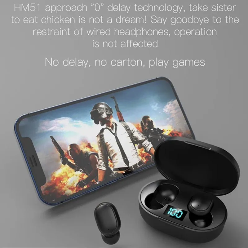 TWS Bluetooth5.1 Earphone Wireless Headphone  Stereo Headset