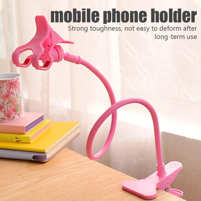 Universal Mobile Phone Holder - Adjustable, Stable & Wide Compatibility for Hands-Free Viewing
