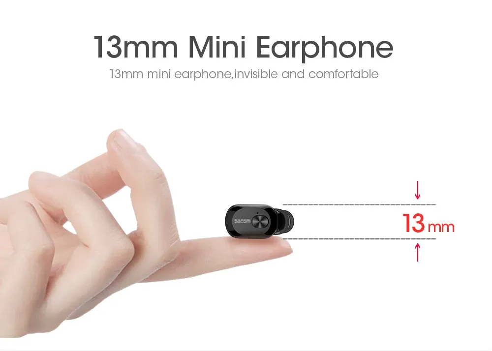 Wireless Mini Earbuds Twins Headset Stereo Bluetooth Earphone  Headphones with 1100mAh Box