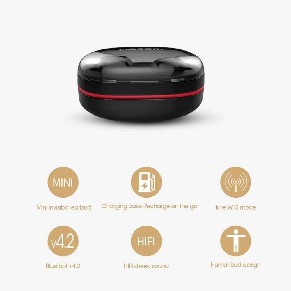 Wireless Mini Earbuds Twins Headset Stereo Bluetooth Earphone  Headphones with 1100mAh Box