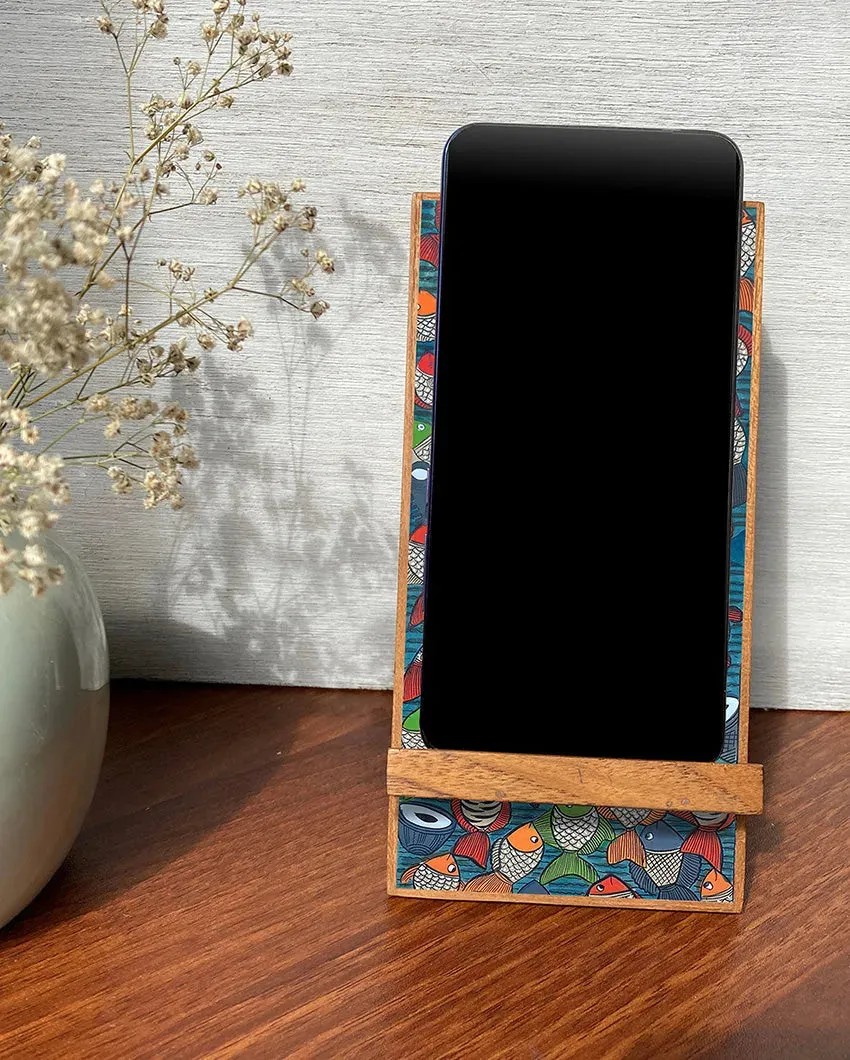 Wooden Sleek And Minimalist Phone Stand For Any Desk | 7 x 3.5 inches