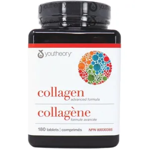 YouTheory Collagen Advanced Formula, 180 Tablets